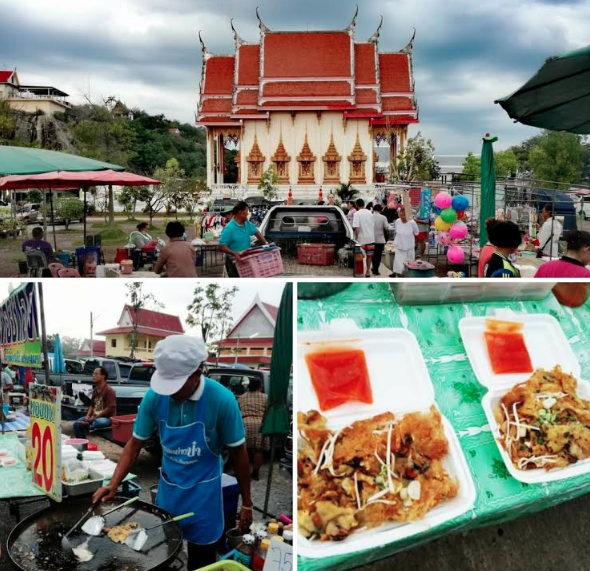 Market at Wat Khao Lan Thom